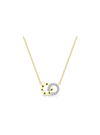 Anvaya Signature Double Circle Pendant-0.15 Ct TW-Yellow | Anvaya Canada