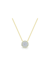 Round Diamond Cluster Pendant-0.25 Ct TW - Anvaya Canada-Yellow | Anvaya Canada