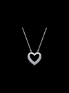 Diamond Heart Pendant-0.45 Ct TW - Anvaya Canada-White  | Anvaya Canada