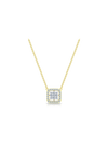 Diamond Square Fashion Pendant-0.50 Ct TW - Anvaya Canada-Yellow  | Anvaya Canada