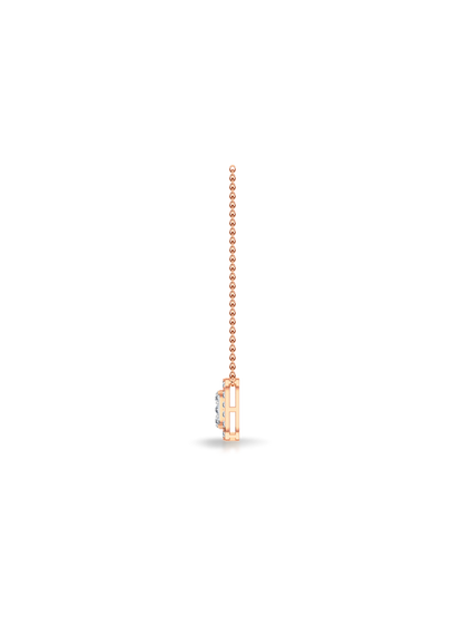 Diamond Square Fashion Pendant-0.50 Ct TW - Anvaya Canada-Rose