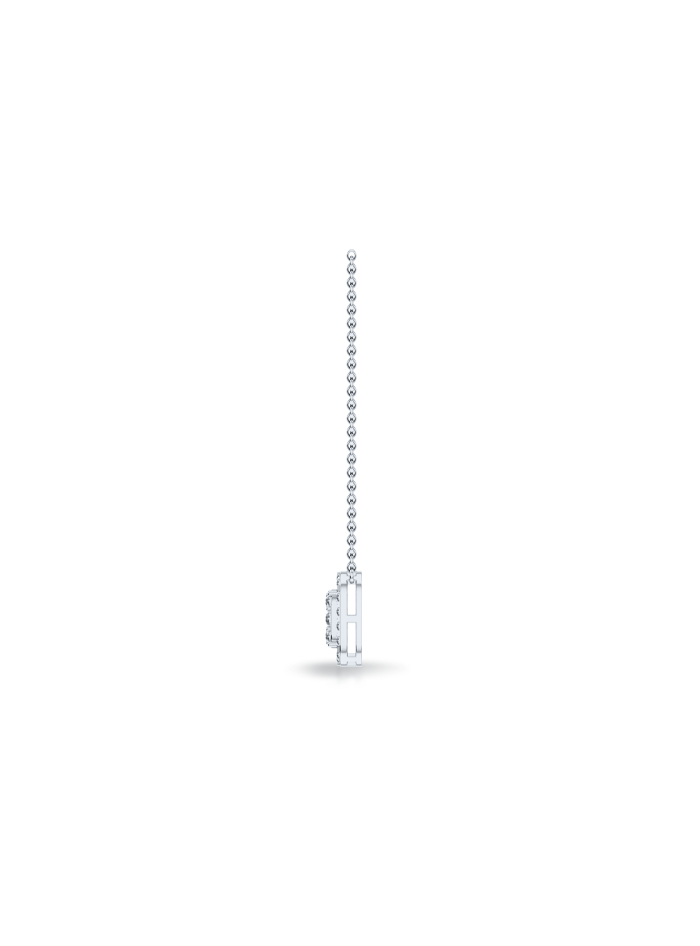 Diamond Square Fashion Pendant-0.50 Ct TW - Anvaya Canada-White