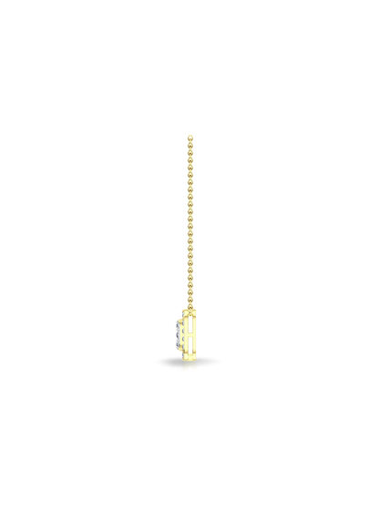 Diamond Square Fashion Pendant-0.50 Ct TW - Anvaya Canada-Yellow 