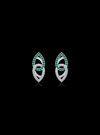 Diamond & Color Stone Fashion Earrings-0.35 Ct TW Gold 14K White / Lab Grown Diamond / Excellent-FG-VS-White | Anvaya Canada