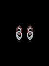 Diamond & Color Stone Fashion Earrings-0.40 Ct TW Gold 14K White / Lab Grown Diamond / Excellent-FG-VS-White | Anvaya Canada