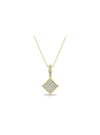 Round Diamond Square Fashion Pendant-0.35 Ct TW - Anvaya Canada-Yellow  | Anvaya Canada
