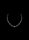 Premium Diamond & Colorstone Necklace - Anvaya Canada-White | Anvaya Canada