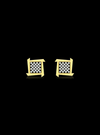 Square Shape Diamond Stud Earrings-0.50 Ct TW - Anvaya Canada-Yellow  | Anvaya Canada