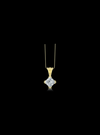 Diamond Solitaire Pendant-12 Prong Basket-0.50 Ct TW - Anvaya Canada-Yellow  | Anvaya Canada
