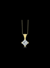 Diamond Solitaire Pendant-12 Prong Basket-1.00 Ct TW - Anvaya Canada-Yellow  | Anvaya Canada