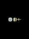 Round Diamond Studs-4 Prong Basket-Push Back-1.00 Ct TW - Anvaya Canada-Yellow | Anvaya Canada