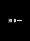 Princess Cut Diamond Studs-4 Prong Martini-Push Back-1.00 Ct TW - Anvaya Canada  | Anvaya Canada
