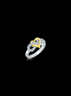 TwoTone Infinity Heart Valentine Ring-0.30 Ct TW - Anvaya Canada-TwoTone-WY  | Anvaya Canada