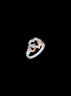 TwoTone Triple Heart Split Shank Valentine Ring-0.20 Ct TW Gold 14K TwoTone-WR / Lab Grown Diamond / Excellent-FG-VS-TwoTone-WR | Anvaya Canada