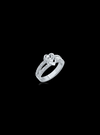 Valentine Double Heart Split Shank Ring-0.60 Ct TW - Anvaya Canada-White  | Anvaya Canada