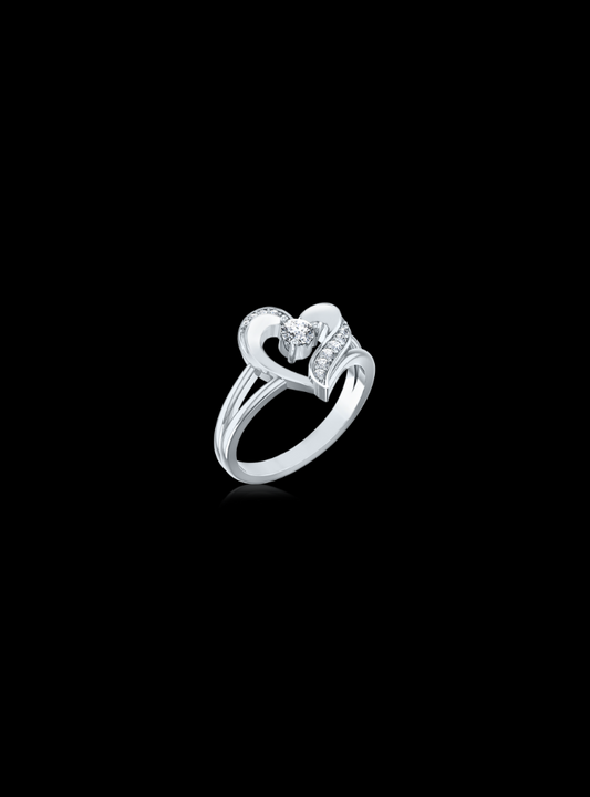 Valentine Heart Split Shank Ring-0.20 Ct TW - Anvaya Canada 