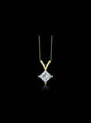 Princess Cut Diamond Solitaire Pendant-1.00 Ct TW - Anvaya Canada-Yellow | Anvaya Canada