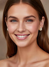Double Halo Diamond Stud Earring-2.60 Ct TW Gold 14K Yellow / Lab Grown Diamond / Excellent-FG-VS-Yellow | Anvaya Canada
