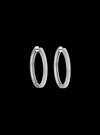 Premium Hoop Earring-3.10 Ct TW-White | Anvaya Canada