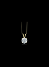 Diamond Solitaire Pendant-4 Prong Basket-0.50 Ct TW - Anvaya Canada-Yellow  | Anvaya Canada