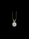 Diamond Solitaire Pendant-4 Prong Basket-1.00 Ct TW - Anvaya Canada-Yellow  | Anvaya Canada